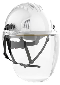 picture of JSP - EVO5 Olympus Linesman Helmet - EVOGuard C5-MAX Industrial Visor - [JS-AKE24C-600-100]