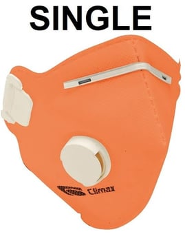 picture of Climax 1720 FFP2 NR Orange Disposable Mask - Single - [CL-1720-NARANJA-C12]