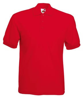 picture of Fruit of The Loom Men's Polycotton Poloshirt - Red - BT-63402-RED