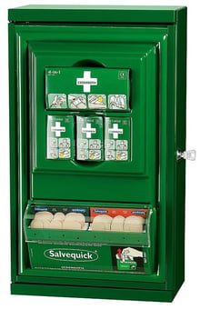 picture of Cederroth Mini First Aid Cabinet - Contains Plasters and Blood Stoppers - [SA-CD49]