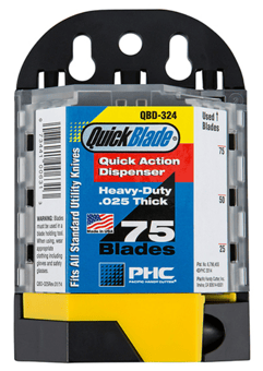 picture of PHC QBD-324 Standard Utility Blade 75 Blade Dispenser - [BE-QBD-324]