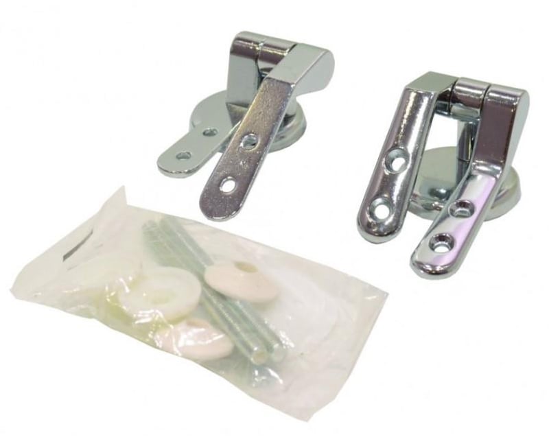 picture of Polished Chrome Pillar Type Toilet Seat Hinges -  CTRN-CI-PA55P