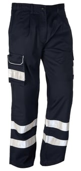 picture of Condor Navy Blue Combat Trouser with Reflective Bands - Regular Leg - ON-2510N-NAV