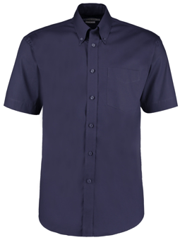 picture of Kustom Kit Mens Short Sleeve Premium Oxford Shirt - Midnight Navy Blue - BT-KK109-MNAV
