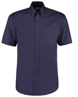 Picture of Kustom Kit Mens Short Sleeve Premium Oxford Shirt - Midnight Navy Blue - BT-KK109-MNAV