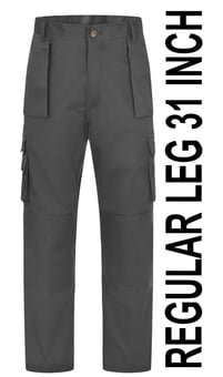 picture of Uneek - Unisex Super Pro Trouser Regular - 31” Inside Leg - 330g - Grey - UN-UC906R-GRE