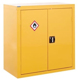 picture of QMP Hazardous Cupboard - 1 Shelf - H.900 W.900 D.460 - [QM-CZ909046ZYXX]