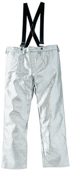 picture of Aluminized Proximity Trousers with Concealed Buttoned Closure - Adjustable Shoulder Straps - SIZE 2XL - [RI-MC6413X2XX]