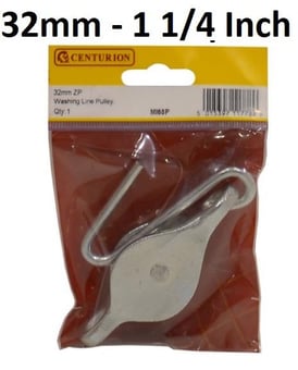 picture of ZP Washing Line Pulley - 32mm - Single - [CI-MI68P]