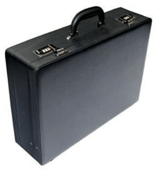 picture of Expanding Attache Case Black - [TI-509]