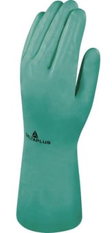 picture of Delta Plus Nitrex VE801 Cotton Flock Nitrile Chemical Resistant Gloves - LH-VE801