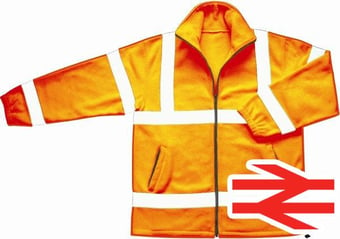 picture of Hi Vis Fleece High visibility Safety Jacket ORANGE - EN471 CLASS 3 and GO/RT 3279 - BI-101