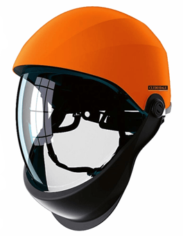 Picture of Clydesdale 12 Cal Hard Hat with Integral Arc Visor - Orange - [CD-CLY-540-E2]