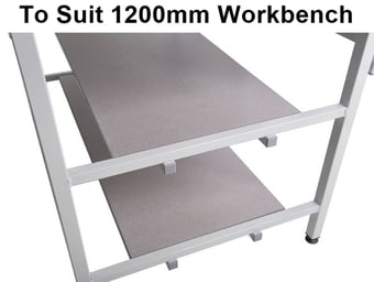 picture of QMP Half Depth Lower Shelf to Suit 1200mm Workbench - Laminate - [QM-BPHDLS4512PL]