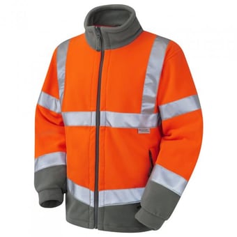 Picture of Leo Hartland - Orange Fleece Jacket - LE-F01-O