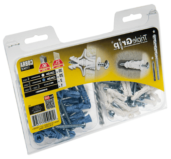 picture of Cobra White & Blue Triple Grip 4 & 5mm - 35 & 20 Pack - [MX-175KE] - (DISC-R)
