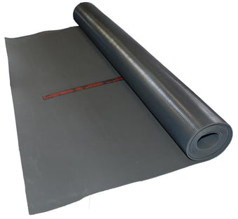 Picture of Dark Grey Rubber Electrical Safety Mat - Max Working Voltage 1,000V IEC61111:2009 Class 0 - Priced per  Metre - [BD-642100]