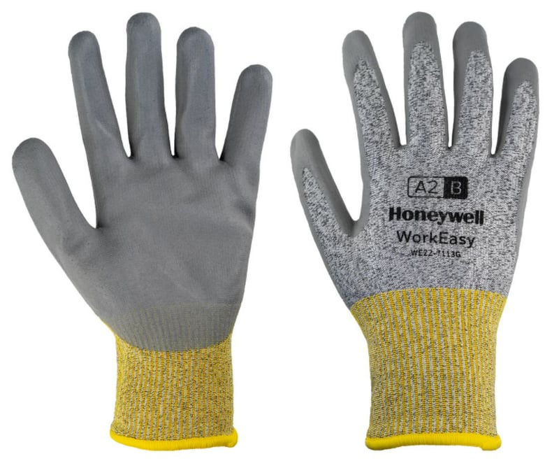 Honeywell Workeasy 13G GY PU A2/B Polyurethane Coated Grey Gloves - HW-WE22-7113G