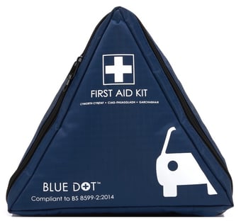Picture of Blue Dot - Medium Vehicle First Aid Kit In Soft Triangular Shaped Pouch -[CM-300005M]