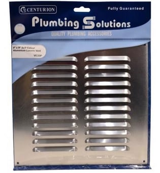 Picture of Louvre Vent - Self Colour Aluminum - 229 x 229mm - CTRN-CI-VE33P