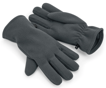 Picture of Beechfield Recycled Fleece Steel Grey Gloves - Pair - BT-B298R-STG