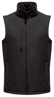 picture of Regatta Flux Men's Softshell Bodywarmer - Black/Black - BT-TRA788-BLKBLK