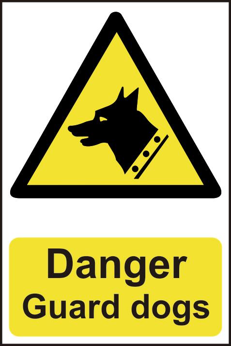 picture of Spectrum Danger Guard Dogs - PVC 200 x 300mm - SCXO-CI-1111