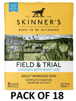 picture of Skinners Field & Trial Adult Wet Dog Food Chicken & Root Veg 18 x 390g - [CMW-SFTWAC0]