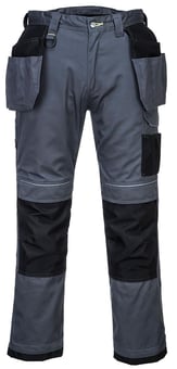 Picture of Portwest - PW3 Holster Work Trousers - Zoom Grey/Black - Regular Leg - PW-T602ZBR