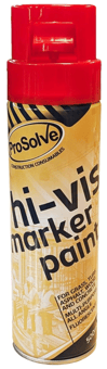 picture of Prosolve Hi-Vis Marker Paint Aerosol 500ml Fluorescent Red - [PV-PVHIVISFRA]