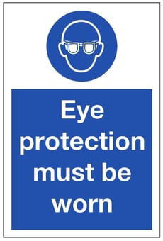 picture of Eye and Face Instruction Signs
