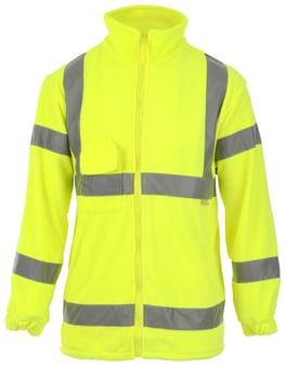 picture of Hi Vis Fleece Safety Jacket Yellow - BI-98 - (DISC-W)