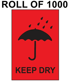 picture of Slingsby Self Adhesive Packaging Labels - 150 x 100mm - Keep Dry - Roll of 1000 - [SLB-423467] - (LP)