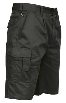 Picture of Portwest - Combat Shorts - Multipocket Workwear - Black - PW-S790BKR