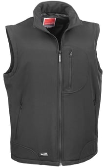 Picture of Result Softshell Black/Black Body Warmer - BT-R123X-BLK/BLK