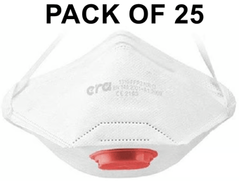 picture of ERA 1310 Foldable FFP3 V NR D Respirator With Exhalation Valve Pack Of 25 - [ER-1310]