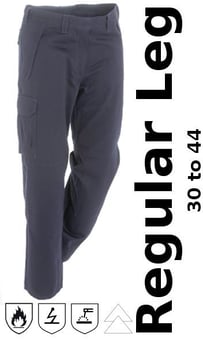 picture of ProGarm 7638 FR AS EA Navy Blue Trouser Regular Leg - PG-7638-R1L