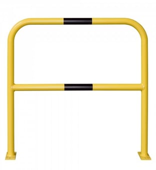 Picture of TRAFFIC-LINE Steel Hoop Guard - Indoor Use - 1,000 x 1,000mmL - Powder Coated - Surface Fix - Yellow/Black - [MV-201.14.228]