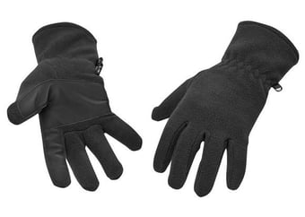 picture of Portwest GL11 Anti-Pill Durable Black Fleece Gloves - Pair - [PW-GL11BKR] - (DISC-R)