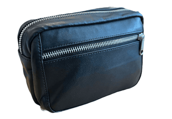 picture of Leather Black Belt Bag - [BX-LEATBAG]