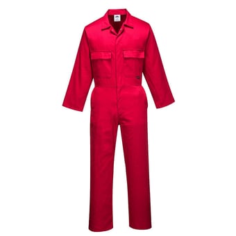 Picture of Euro Work Polycotton Coverall - Red - Regular Leg 31 Inch - PW-S999RER