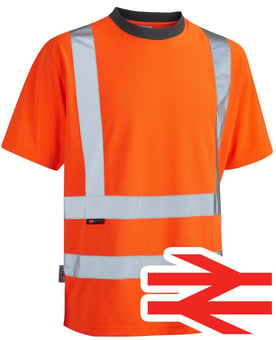 picture of LEO Braunton Coolviz Orange T-shirt - LE-T02-O