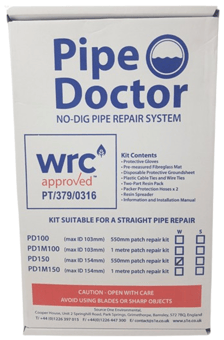 picture of Pipe Doctor Repair Kit DN150 Pipe - 550mm - Winter Resin - [S1-PD150KITW] - (LP)