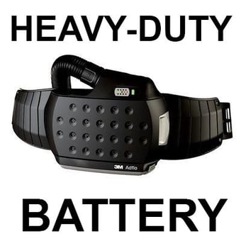 picture of 3M™ Adflo™ Powered Air Respirator - With Heavy-duty Battery - [3M-837731]