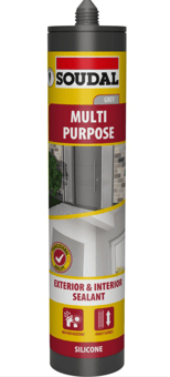 Picture of Soudal Multi-Purpose Silicone Sealant - GREY 290ml - [DK-DKSD159303]