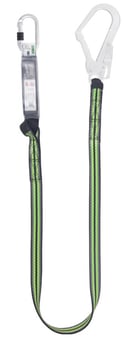 Picture of Kratos Energy Absorbing Webbing Lanyard - Scaffold Hook And Steel Karabiner - 1.8 Meters - [KR-FA3030418]