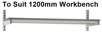 picture of QMP Laminate Upper Shelf to Suit 1200mm Workbench - [QM-BEUS1200PXXX]