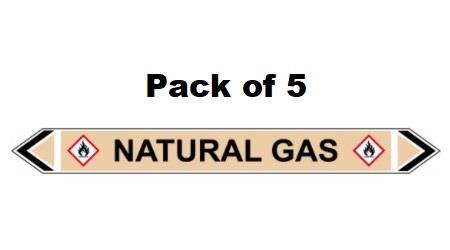 picture of Flow Marker - Natural Gas - Yellow Ochre - Pack of 5 - [CI-13442]