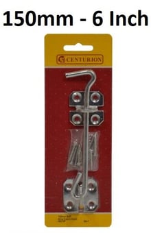 picture of BZP Wire Cabin Hook - 150mm (6") - Single - [CI-HE278P]