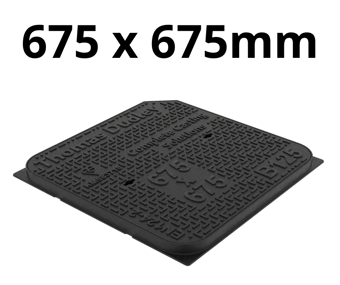 picture of B125KM Ductile Iron Solid Top Cover and Frame 675 x 675MM - [TD-330935]